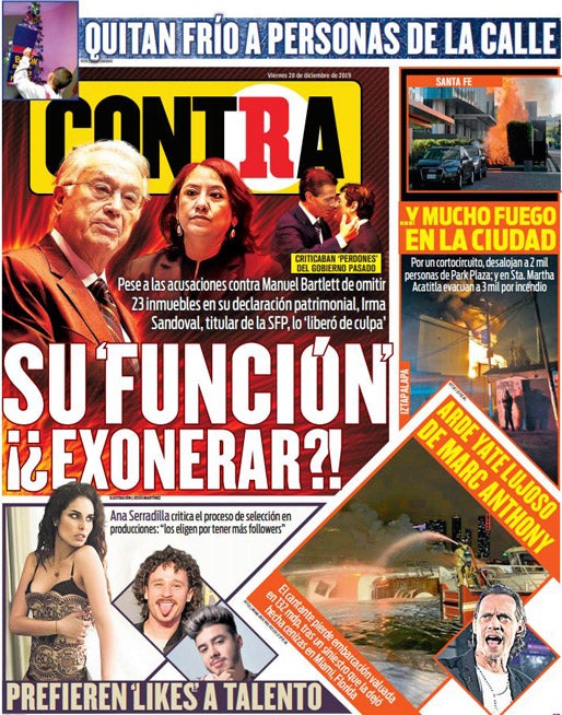 Portada 20 Diciembre 2019