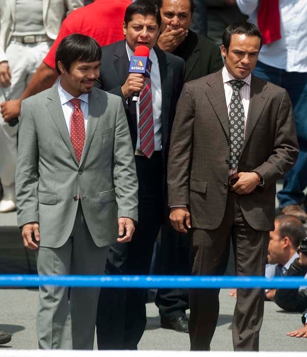 Pacquiao y Juan Manuel Márquez se enfrentarán el próximo 12 de noviembre. FOTO: CÉSAR VICUÑA