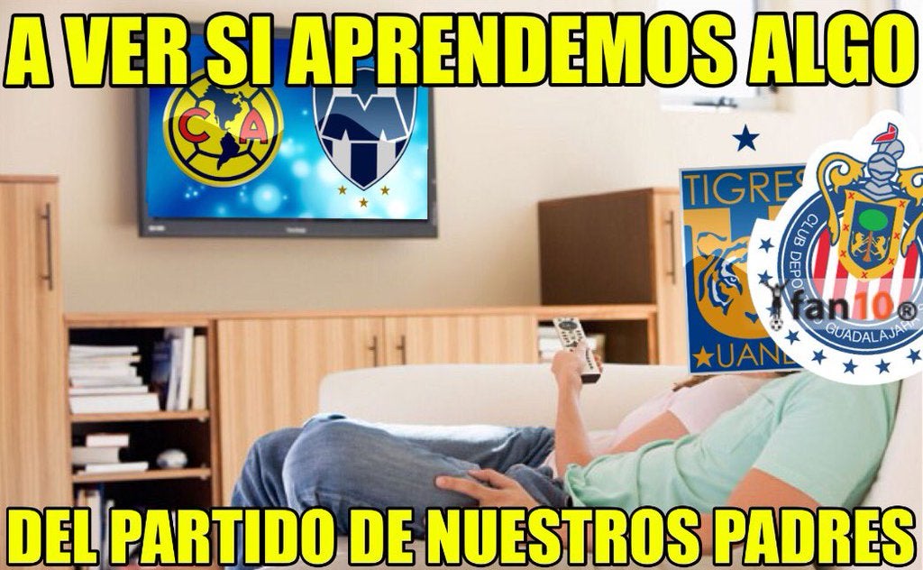 Chivas y Tigres vieron el partido por televisión