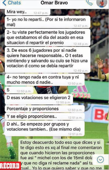 El capitán del Rebaño explica que él no repartió el dinero