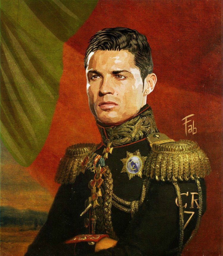 El Comandante, CR7, con su uniforme de general