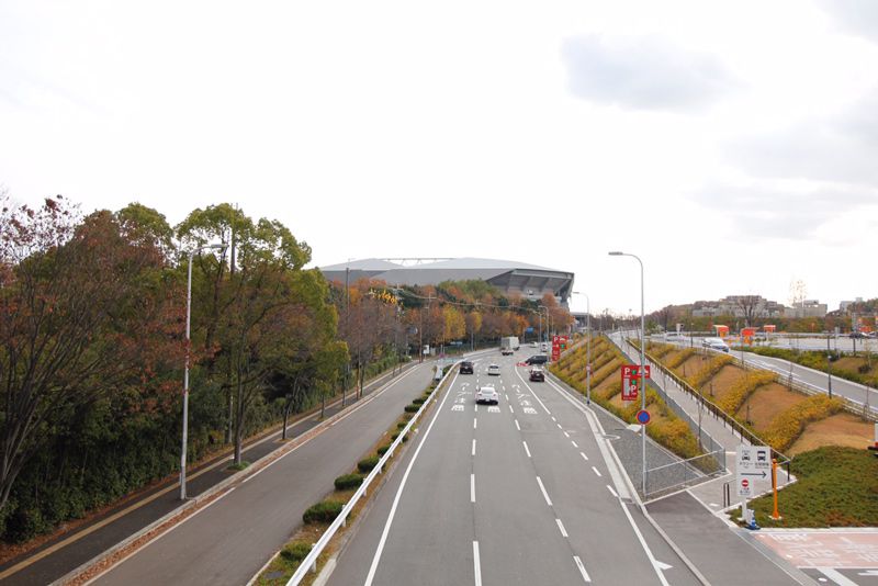 Vista panorámica del estadio de Osaka