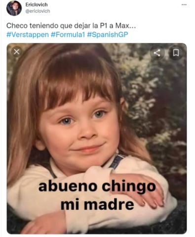 Los memes que dejó el segundo lugar de Checo Pérez en el GP de España