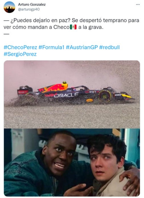 Checo Pérez Revive Los Mejores Memes Del Abandono Del Mexicano En Gp De Austria RÉcord 8407