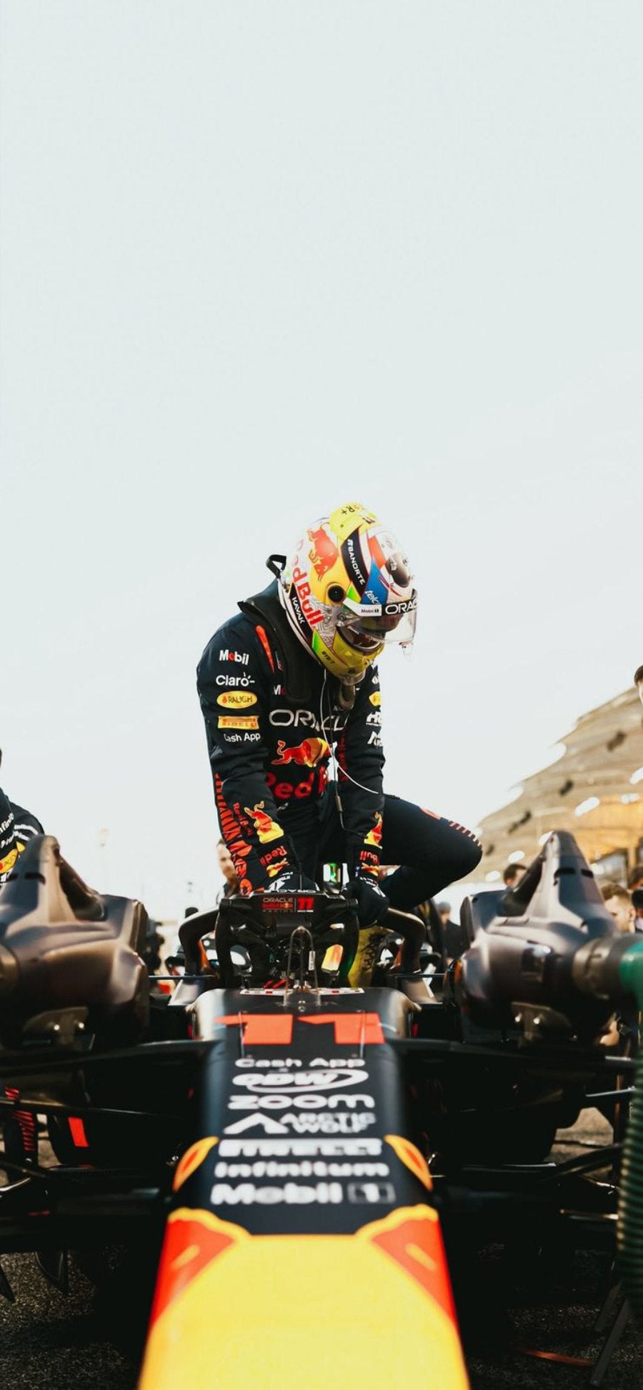 Checo Pérez tras ganar la carrera