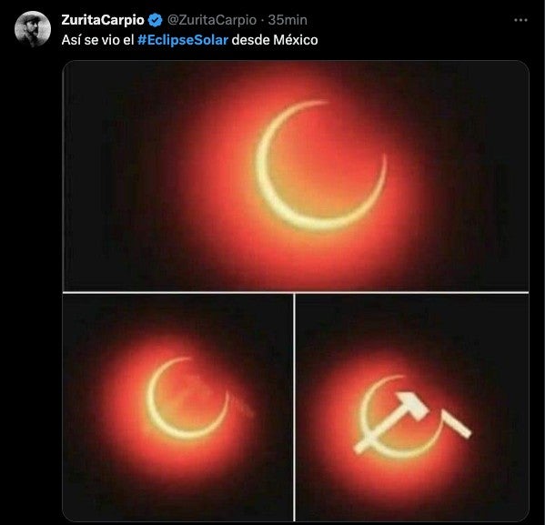 El eclipse se puso muy sovietico