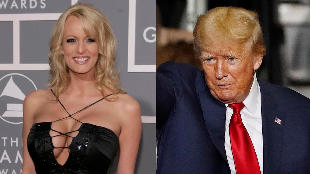 Stormy Daniels y Donald Trump 