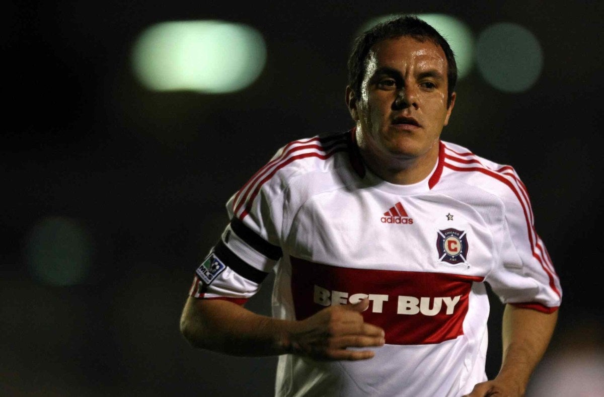 Cuauhtémoc Blanco como futbolista de Chicago Fire