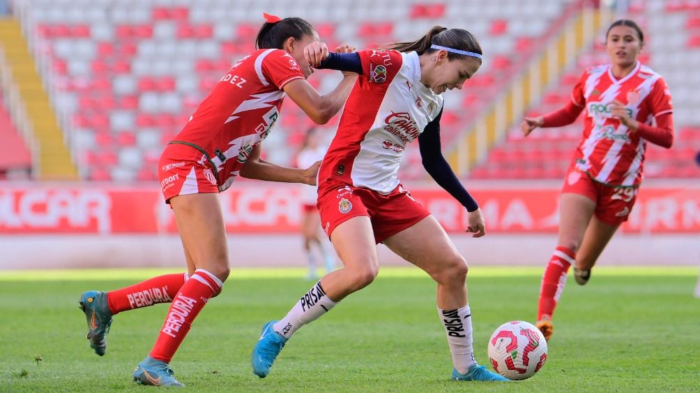 Licha durante el partido ante Necaxa | @ChivasFemenil