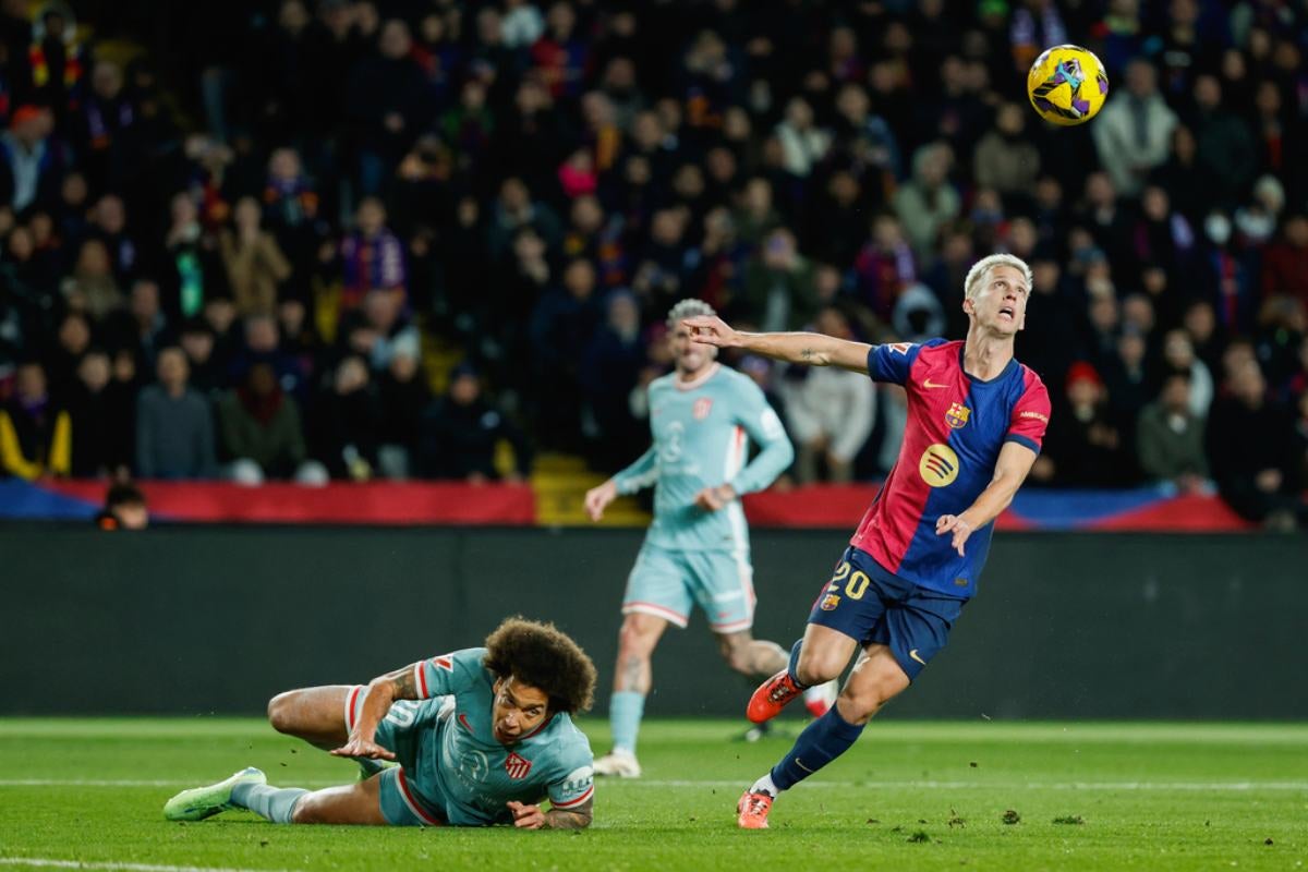 Dani Olmo en partido con Barcelona 