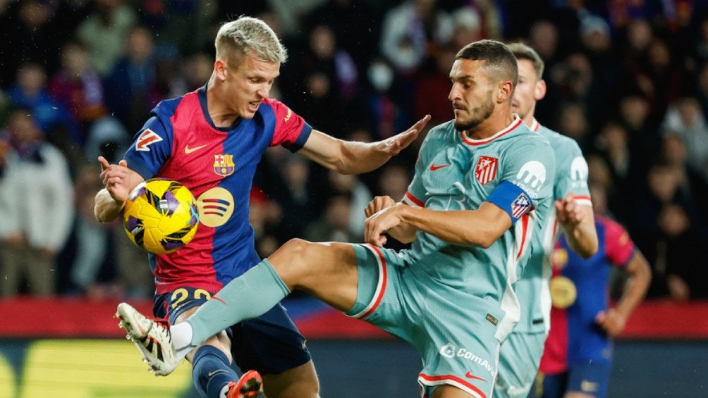 Dani Olmo en partido contra Atlético de Madrid 