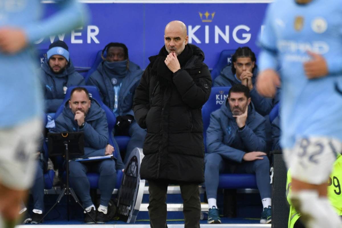 Pep Guardiola ante Leicester City