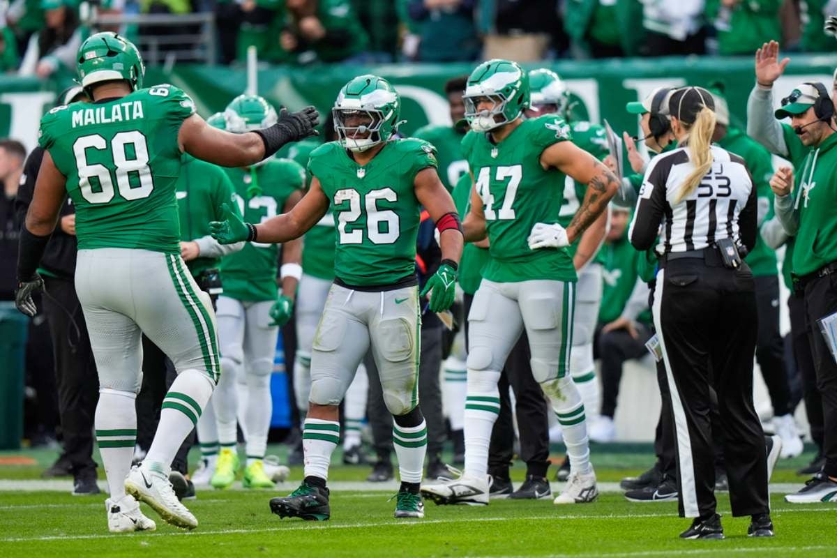 Philadelphia en el partido ante Dallas Cowboys