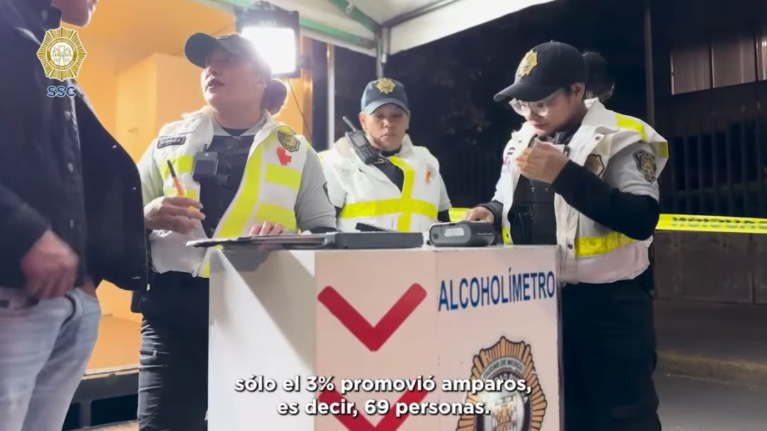 Los conductores que rebasaron los límites de alcohol en la sangre aumentaron un 15.3 por ciento / FB: @PoliciaCDMX