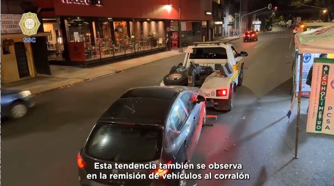 También más de 2 mil autos fueron llevados al corralón /  FB: @PoliciaCDMX