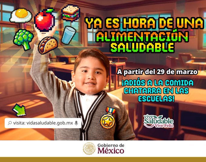 Desde el 29 de marzo se prohibirá la 'comida chatarra' en las escuelas / Especial