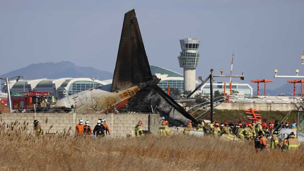 El avión es de la aerolínea Jeju Air y el accidente ocurrió en el aeropuerto de Seúl/AP