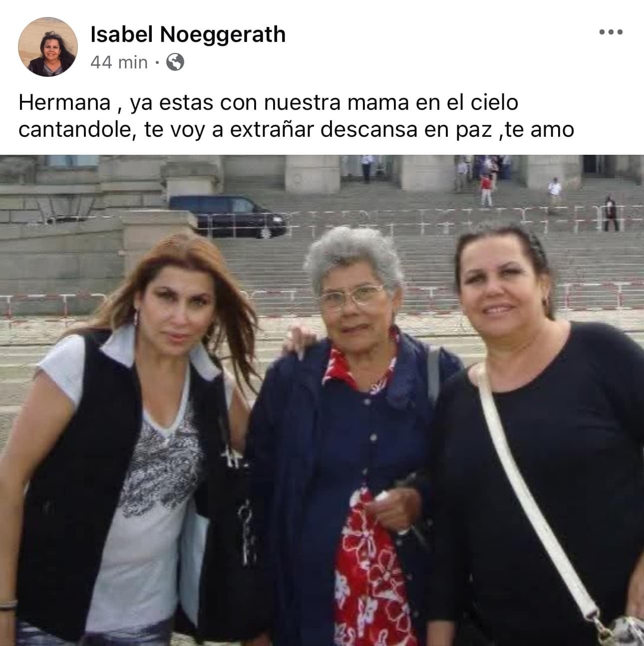 La hermana de Dulce fue la primera en dar a conocer su muerte / Redes Sociales 