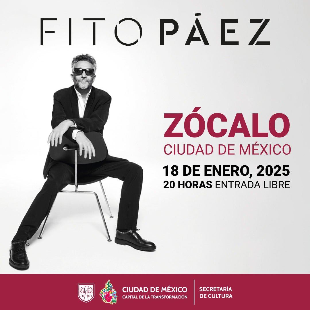 El concierto se reprogramó para este 18 de enero / IG: @fitopaezmusica