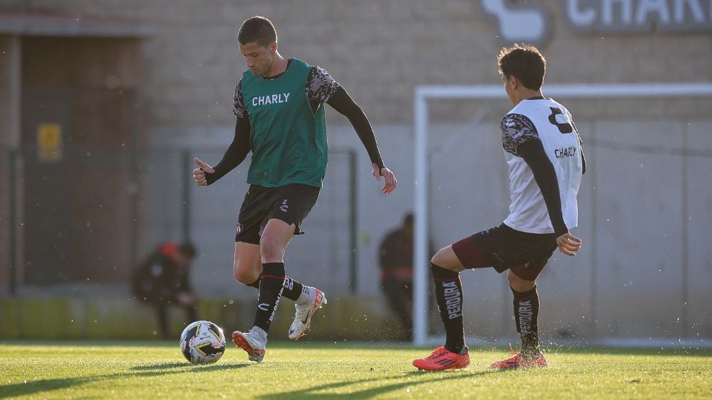 Atlas durante un entrenamiento | TWITTER: @AtlasFC