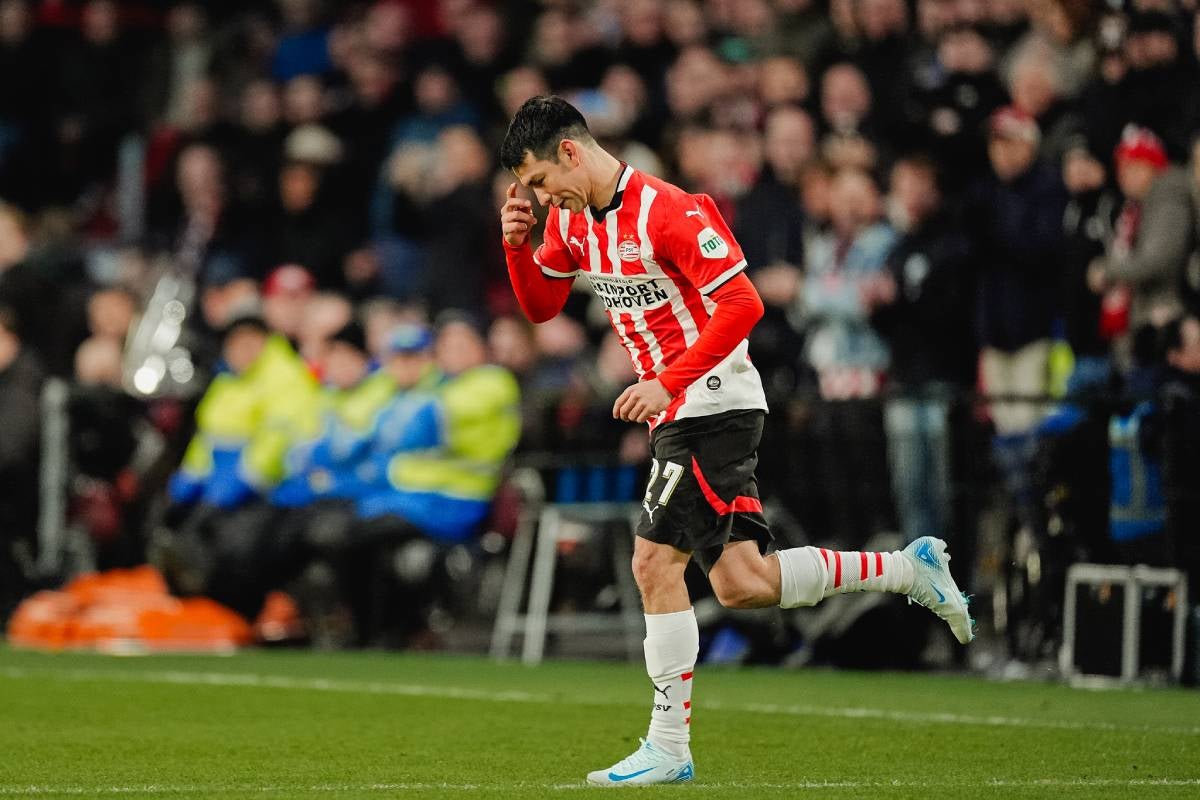 Chucky Lozano ingresó a pocos minutos del final | X: @PSV