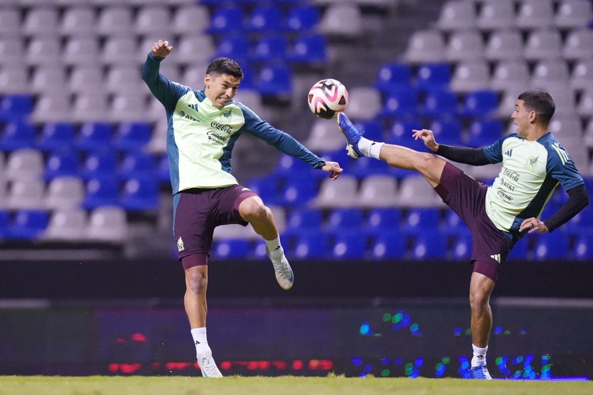 Selección Mexicana en entrenamiento 