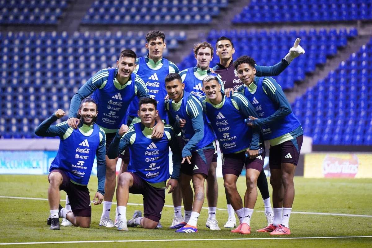 Selección Mexicana en entrenamiento en Puebla