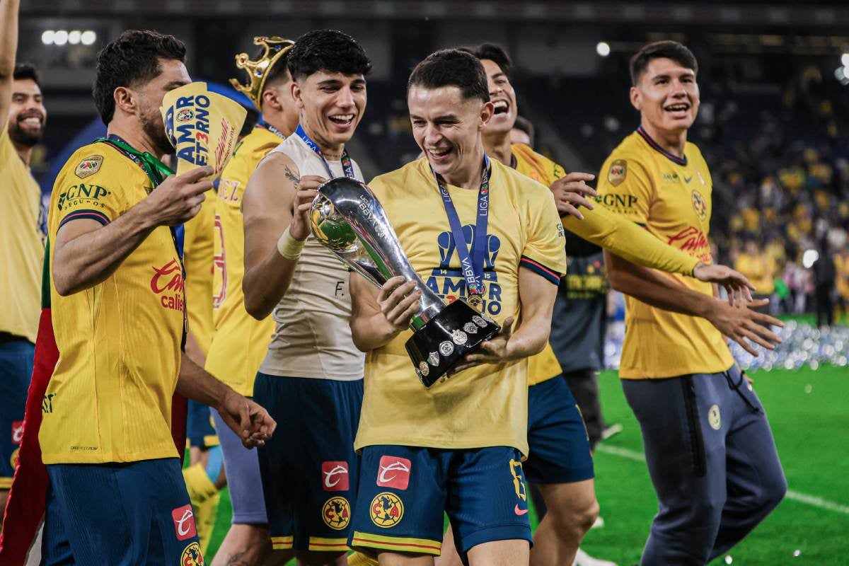 América en la celebración del tricampeonato