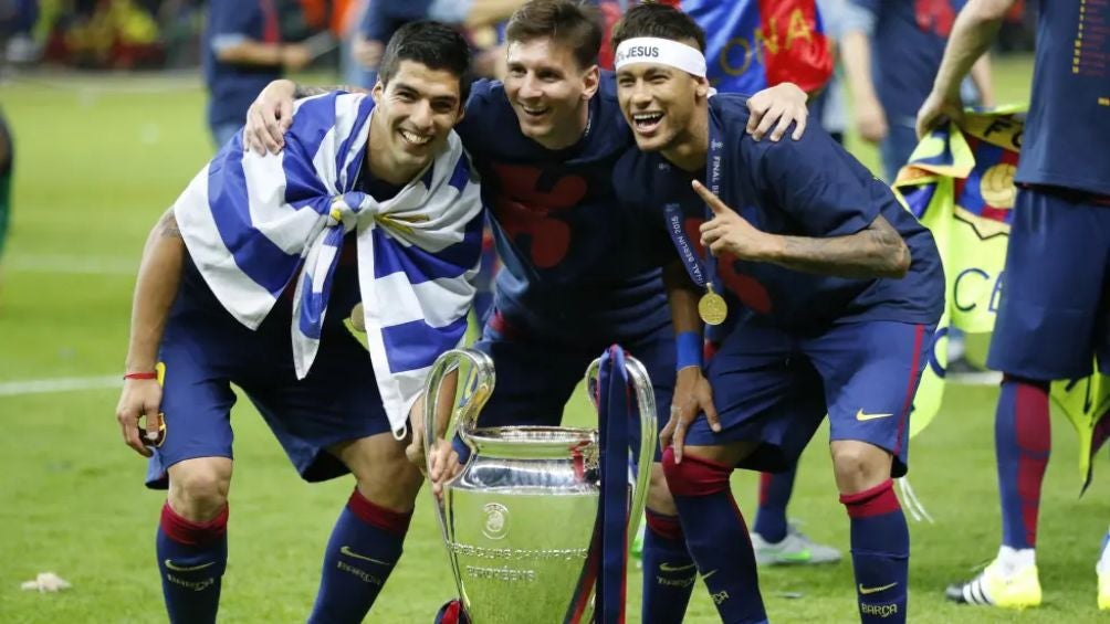 La MSN celebrando la Champions League | AP