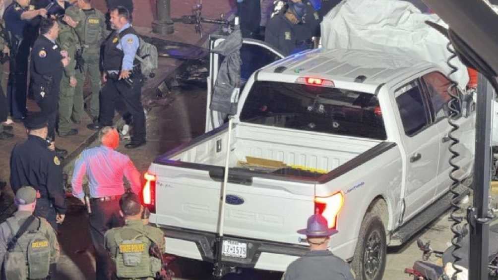 Esta fue la camioneta que provocó la tragedia en Nueva Orleans/X: @eSPAINews_