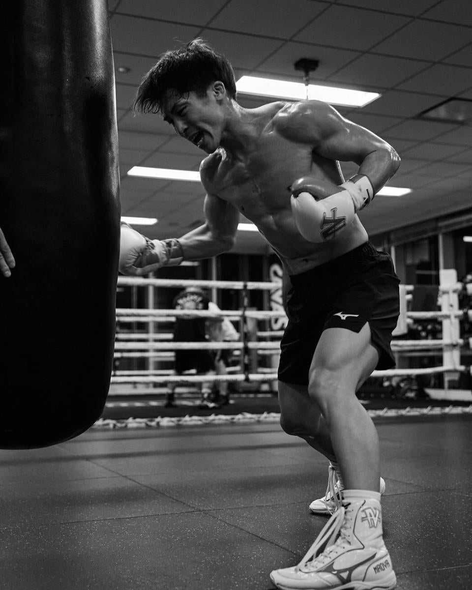 Naoya Inoue en entrenamiento 