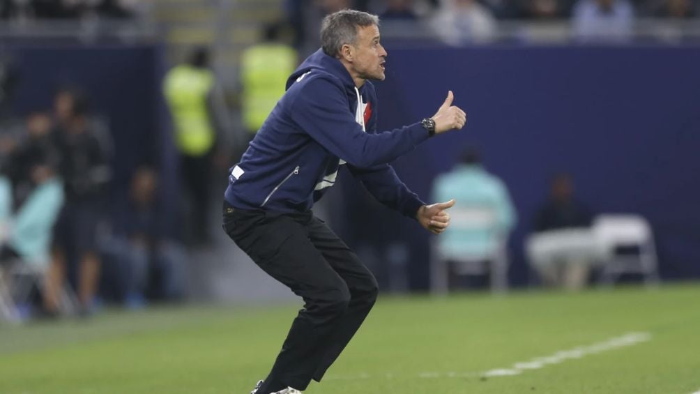 Luis Enrique durante el partido 1 AP