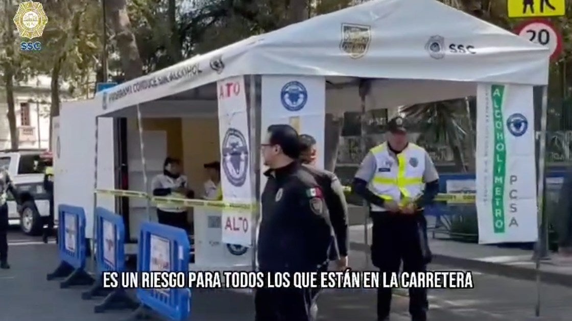 Durante todo el 24 de diciembre estuvo activo el operativo 'Conduce sin Alcohol' / FB: @PoliciaCDMX