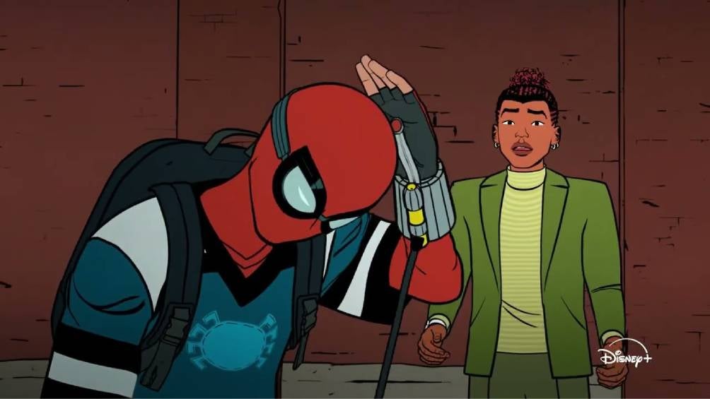 Marvel ha lanzado el primer tráiler de su nueva serie animada "Tu amigo y vecino Spider-Man", que ofrece una nueva perspectiva sobre el origen de Spider-Man.| DISNEY 