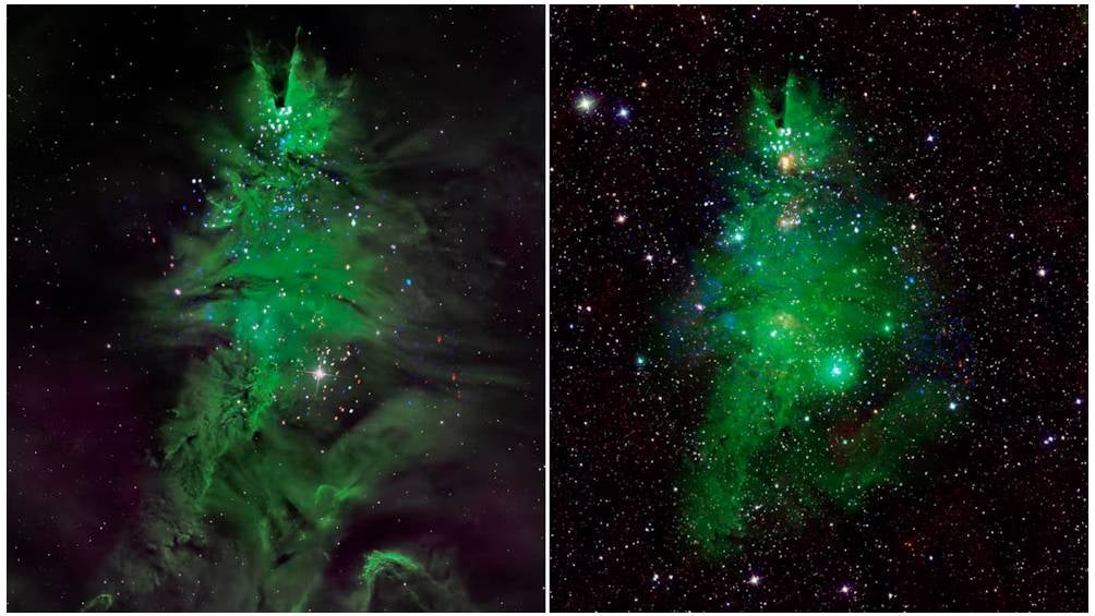 Las estrellas jóvenes de NGC 2264 exhiben inestabilidad, manifestándose a través de intensas erupciones en rayos X y fluctuaciones en su luminosidad. | NASA 