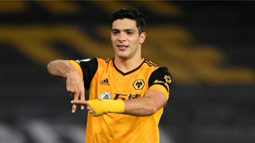 Jiménez festeja un gol con el Wolverhampton | AP