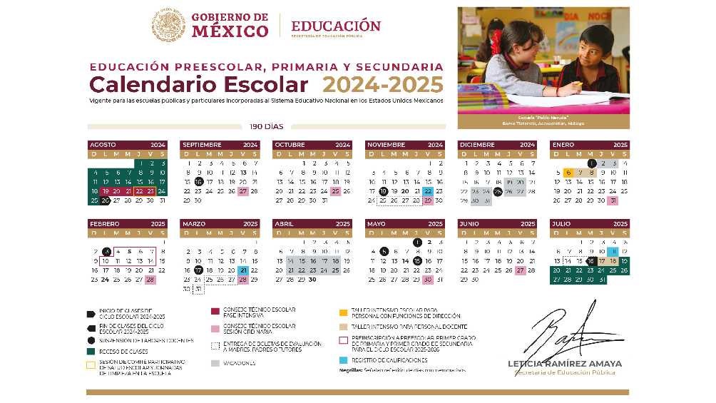 El calendario oficial marcó tres semanas de vacaciones invernales/SEP 