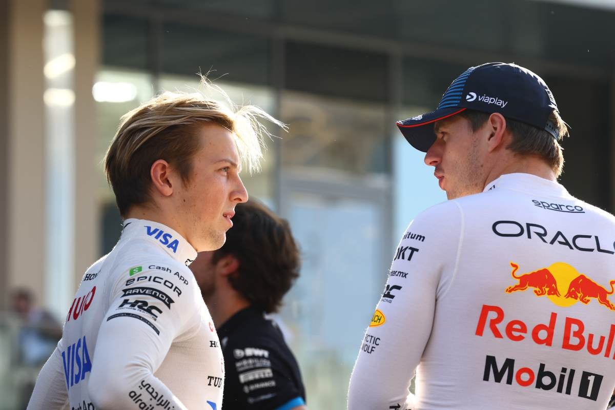 Lawson y Max Verstappen