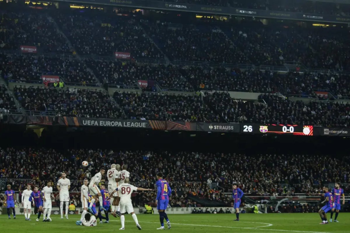 Partido en el viejo Camp Nou | AP