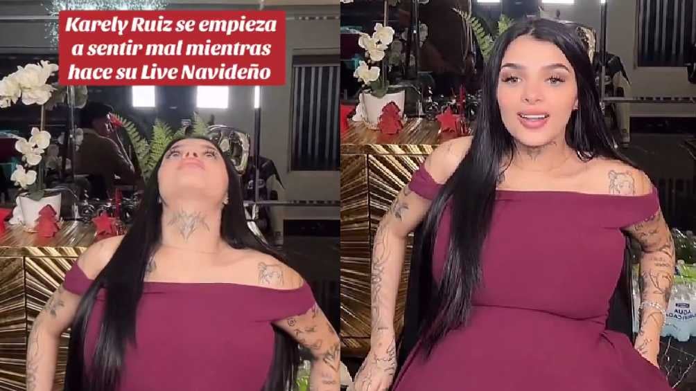 Fue durante un live que la influencer se sintió mal/IG: @karelyruiz