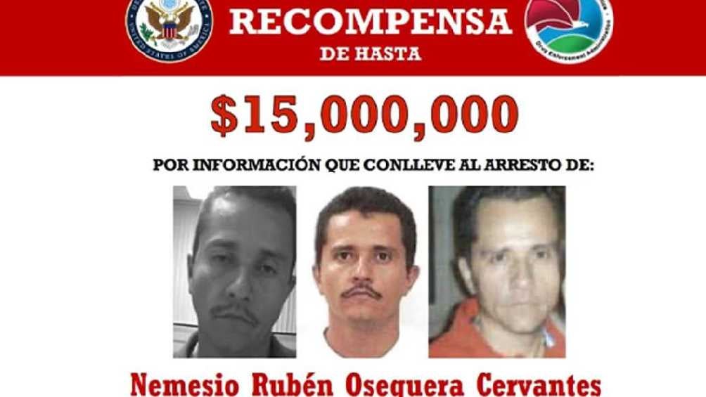 El Gobierno de Estados Unidos ofrece recompensa por 'El Mencho'/X