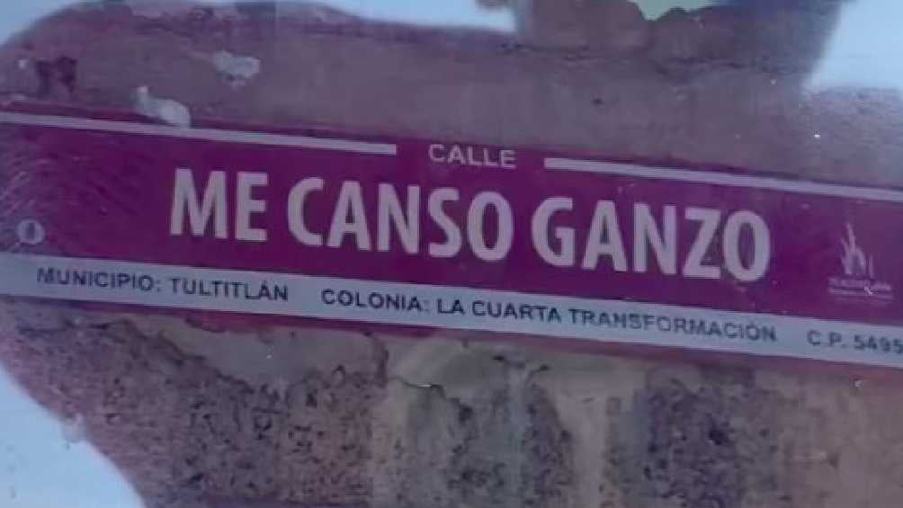 En Tultitlán hay una calle llamada "Me canso ganso"./X: @PacooGarcia