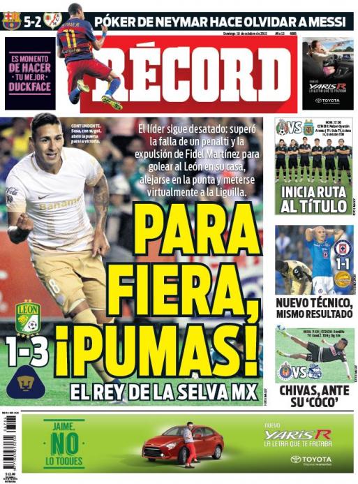 Portada 18 Octubre 2015