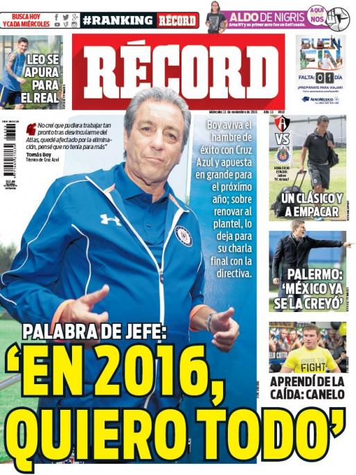 Portada 11 Noviembre 2015