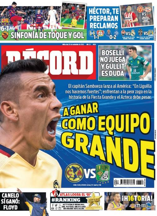 Portada 25 Noviembre 2015