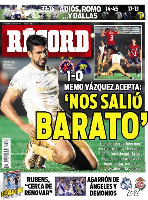 Portada 27 Noviembre 2015