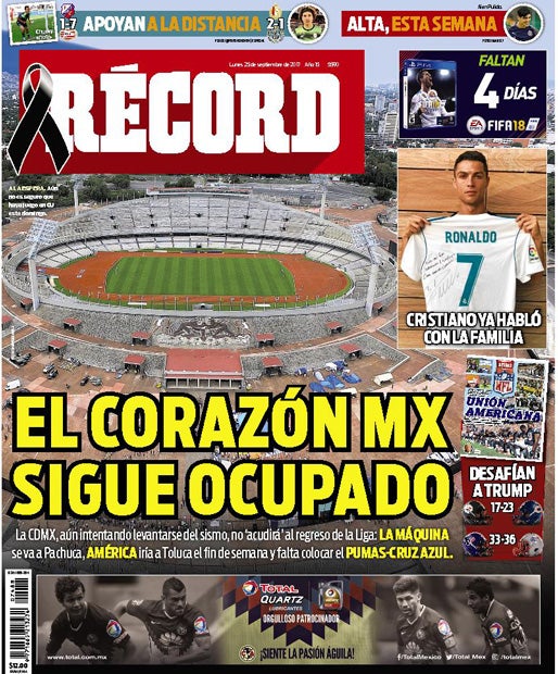 Portada 25 Septiembre 2017