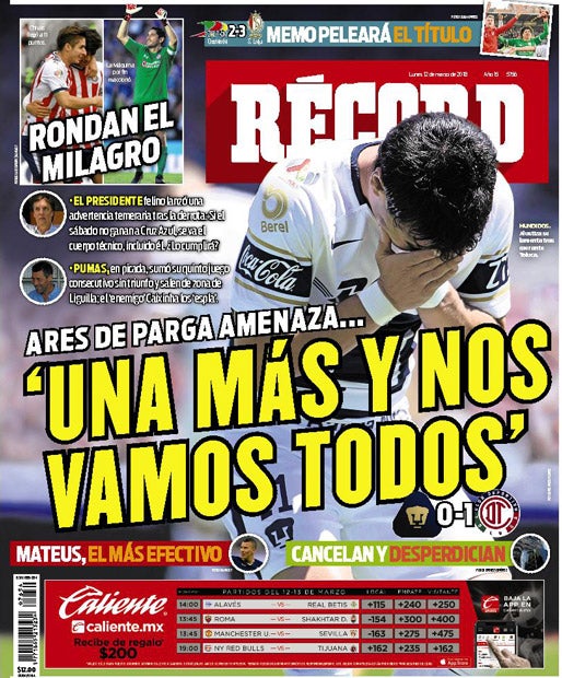 Portada 12 Marzo 2018