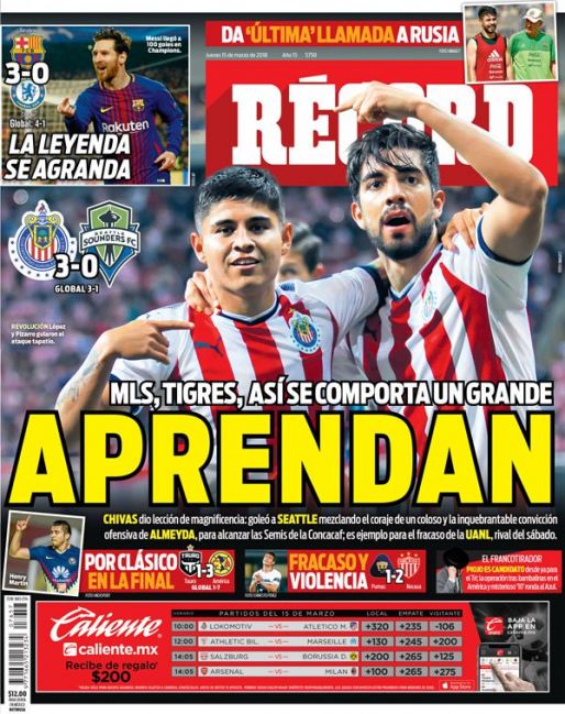 Portada 15 Marzo 2018