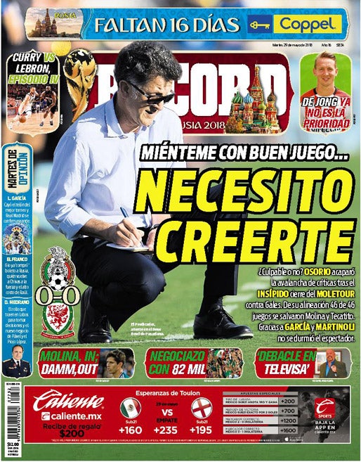 Portada 29 Mayo 2018